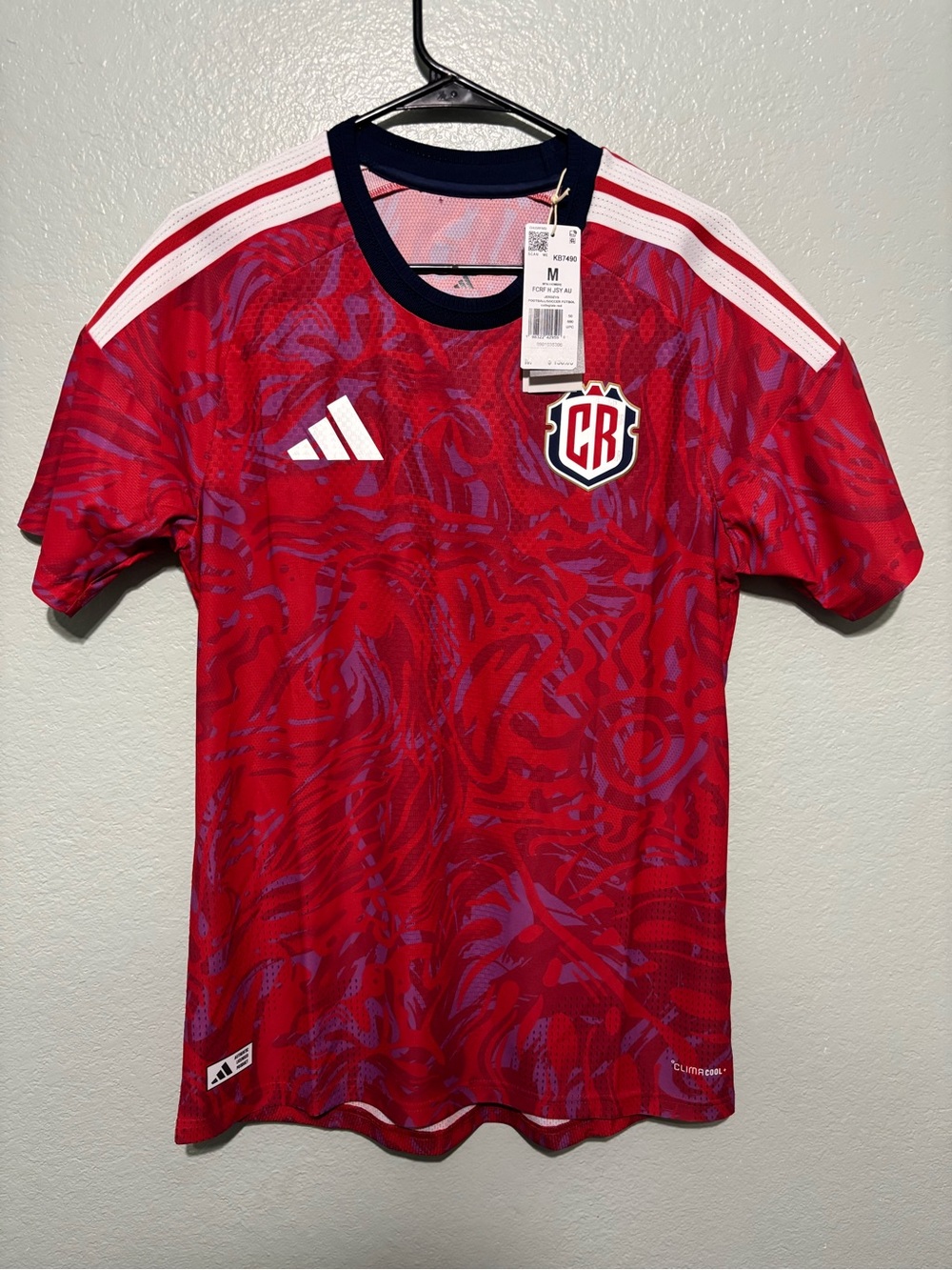 Adidas Costa Rica National Soccer Team 2026 Official Home Jersey Size Medium